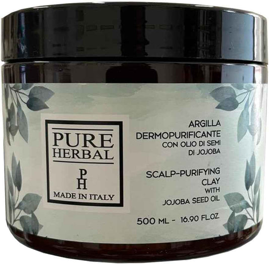 Argilla Dermopurificante 500 ml – Trattamento Naturale per Cuoio Capelluto