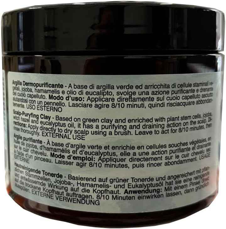 Argilla Dermopurificante 500 ml – Trattamento Naturale per Cuoio Capelluto