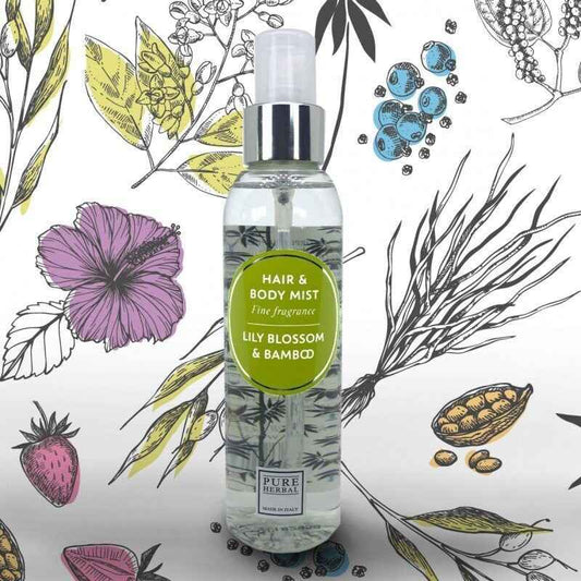 Hair&Body Mist Lily Blossom e Bamboo 150 ml Pure Herbal