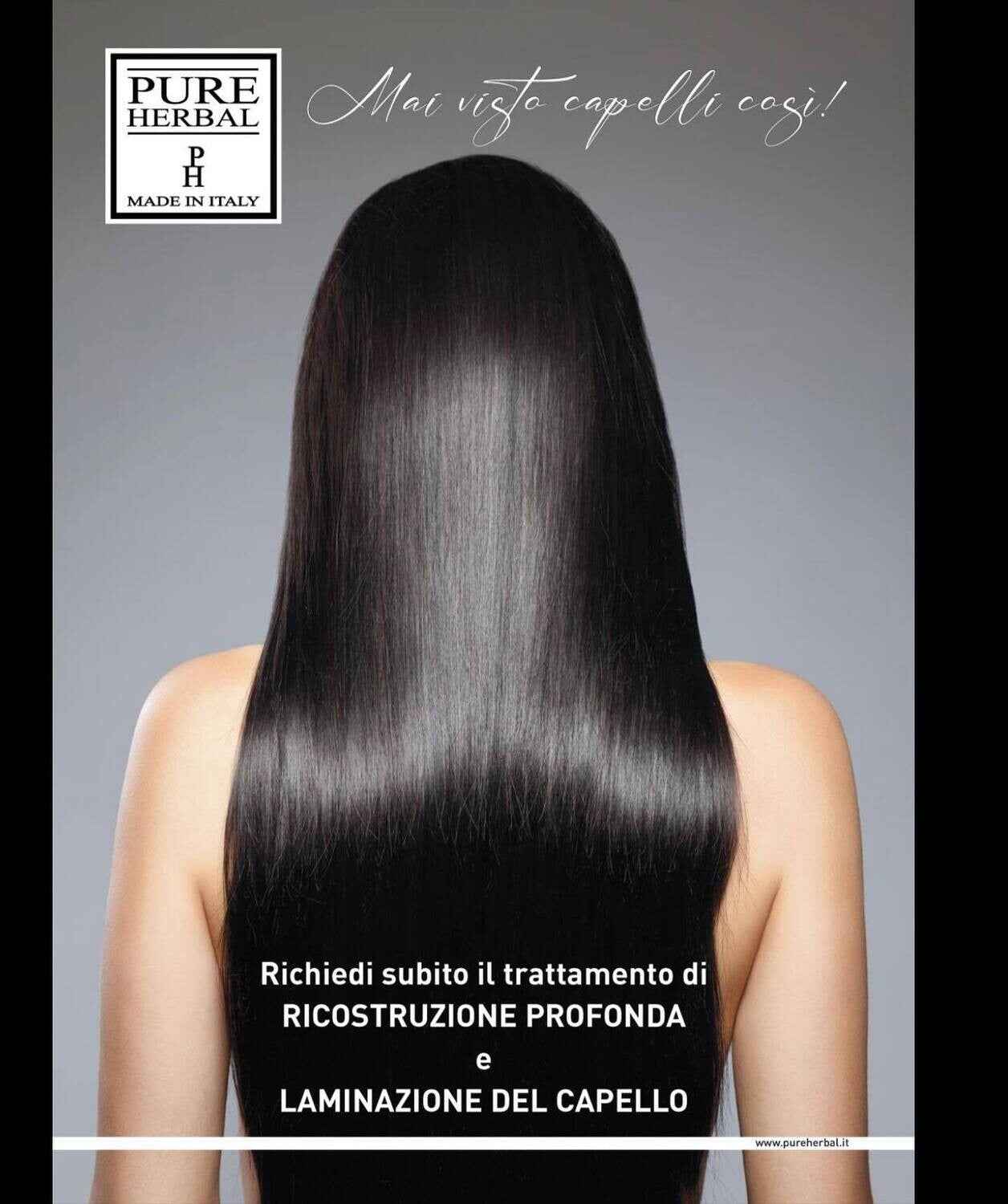 Laminazione Capelli Pure Herbal 250 ml – Trattamento Professionale Rigenerante con Estratto di Caviale