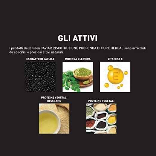 Laminazione Capelli Pure Herbal 250 ml – Trattamento Professionale Rigenerante con Estratto di Caviale