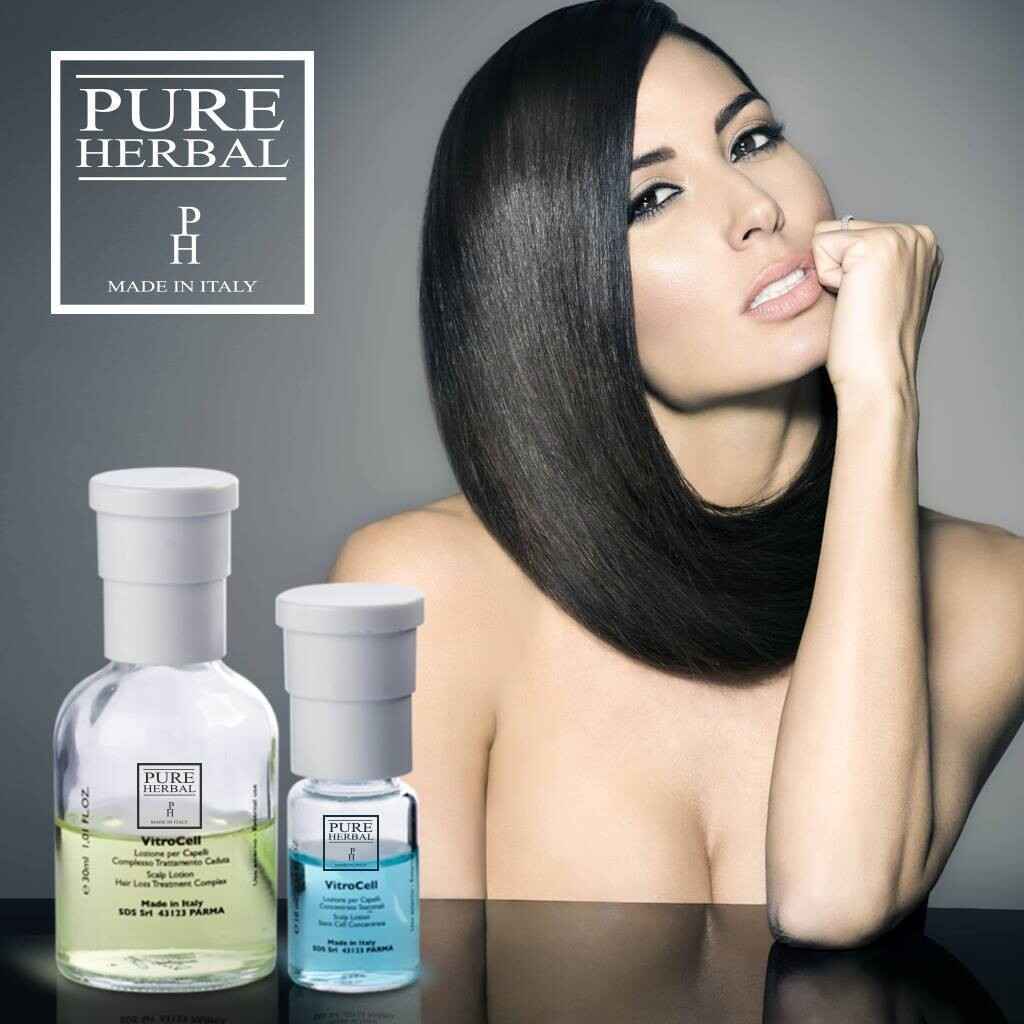 Vitrocell trattamento caduta capelli cellule staminali 10+30 ml Pure Herbal
