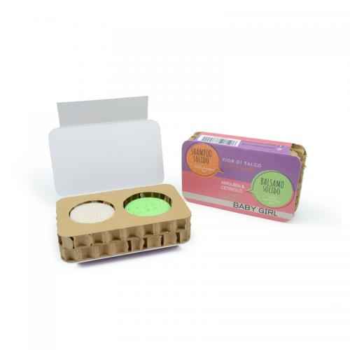 COMBO PACK SHAMPOO E BALSAMO SOLIDI BABY GIRL