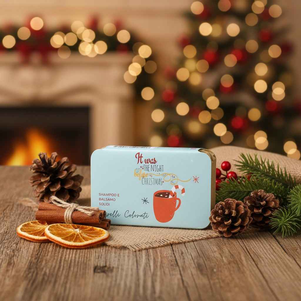 CONFEZIONE NATALIZIA SHAMPOO SOLIDO CAPELLI COLORATI + BALSAMO SOLIDO CAPELLI COLORATI