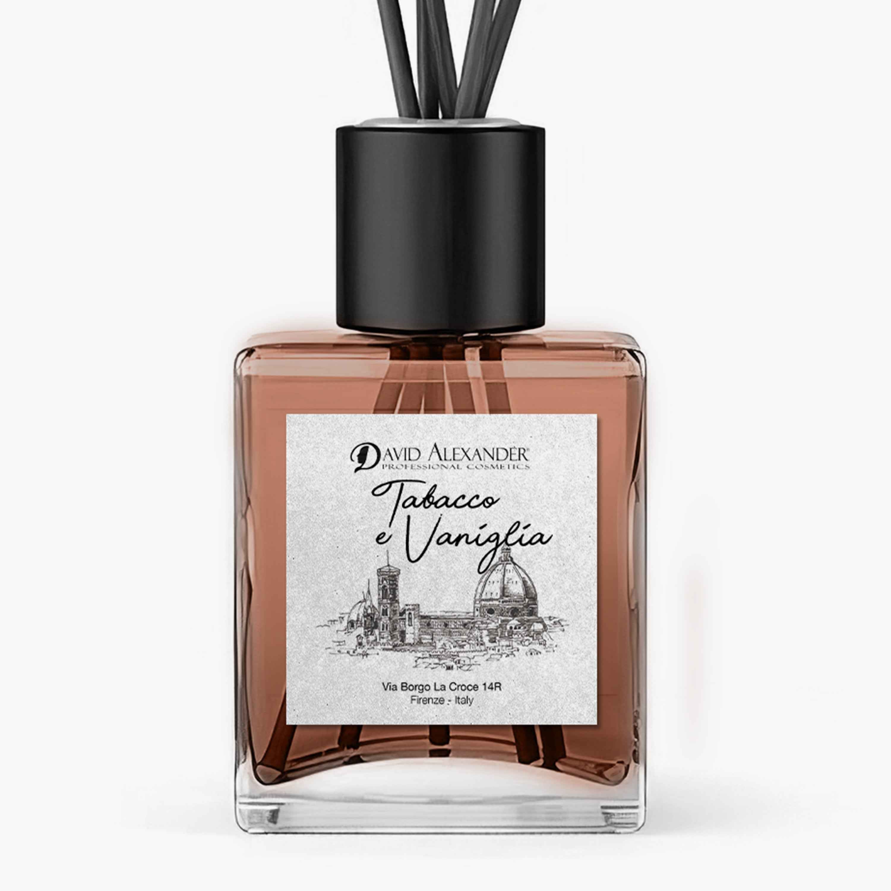 David Alexander Professional Cosmetics   Profumatore per Ambiente Tabacco e Vaniglia – Caldo, Avvolgente, Elegante