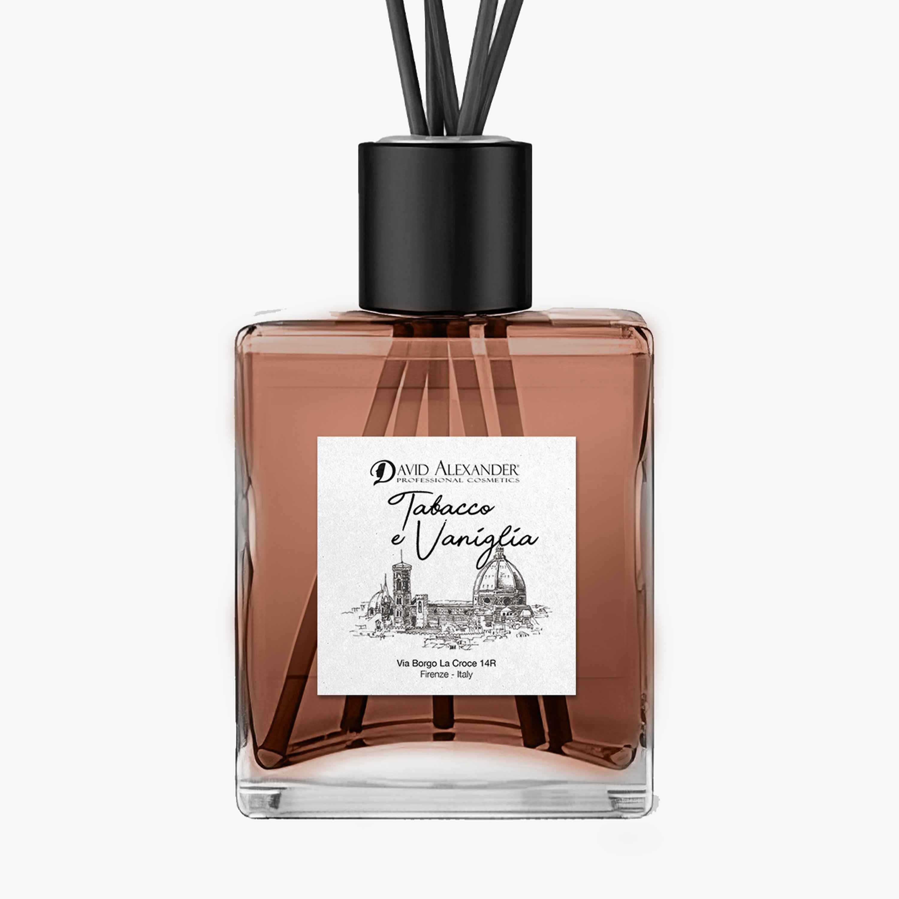 David Alexander Professional Cosmetics   Profumatore per Ambiente Tabacco e Vaniglia – Caldo, Avvolgente, Elegante