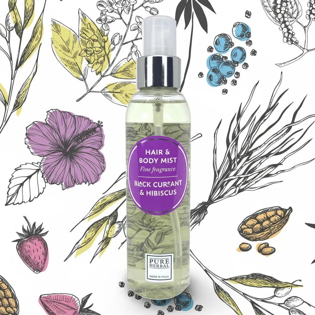 Profumo capelli e corpo Pure Herbal Black Currant e Hibiscus 150 ml