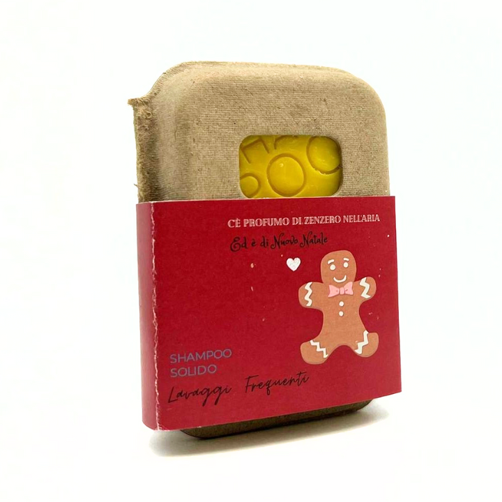 SHAMPOO SOLIDO DI NATALE LAVAGGI FREQUENTI AL THE NERO E BERGAMOTTO