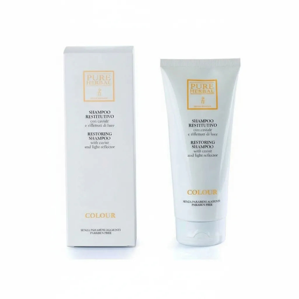 Maschera capelli colorati naturale 150 ml Pure Herbal - Nutrimento e Protezione 