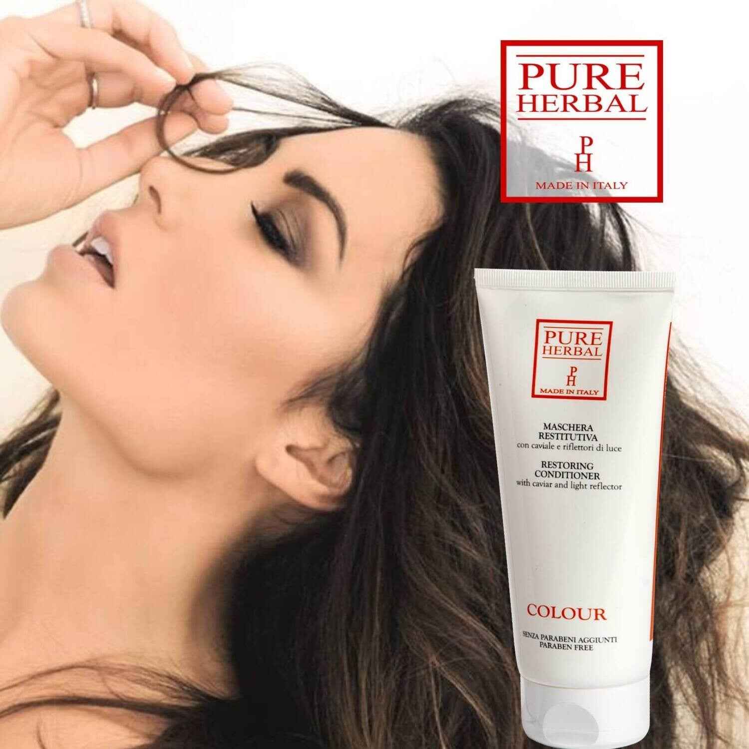 Maschera per capelli colorati Pure Herbal