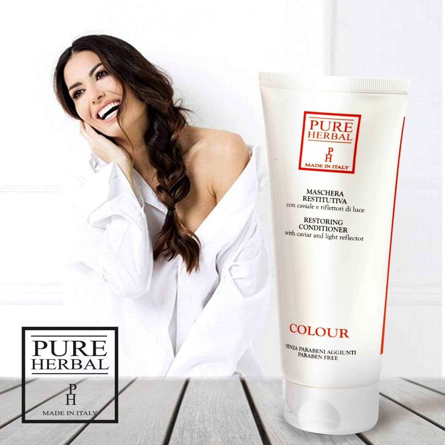 Maschera per capelli colorati Pure Herbal