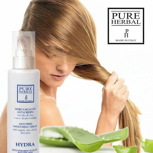 Siero lisciante anti crespo 75 ml Pure Herbal per capelli lisci e setosi