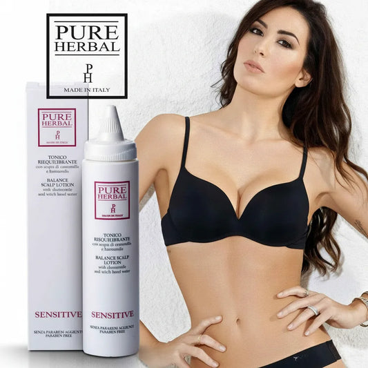 Tonico riequilibrante cuoio capelluto Pure Herbal per capelli sani e luminosi