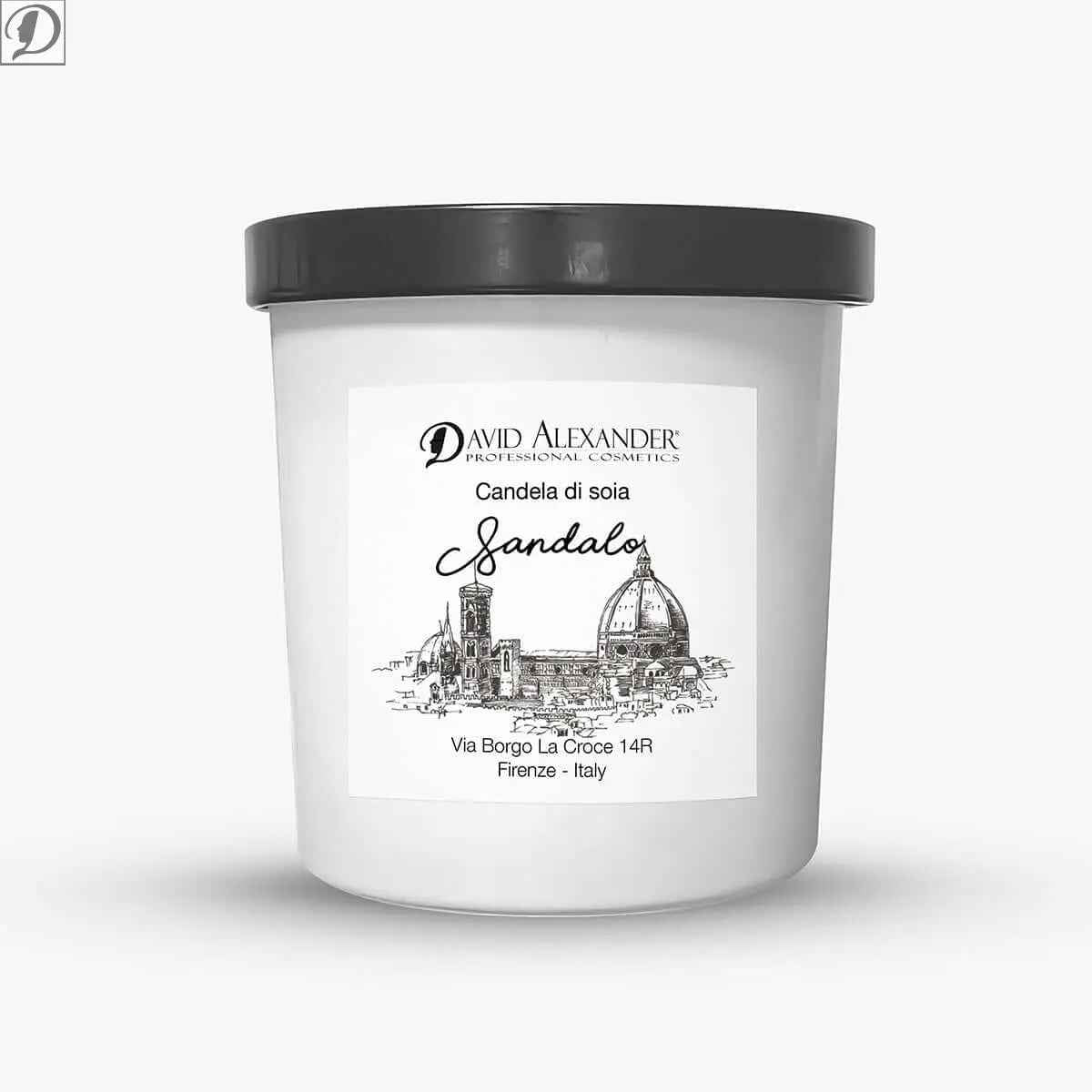 Candela in Cera di Soia al Sandalo – Fragranza Calda e Rilassante, Naturale ed Ecologica