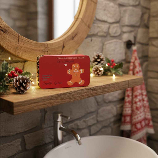 CONFEZIONE NATALIZIA SHAMPOO SOLIDO CAPELLI GRASSI RUGIADA + BALSAMO SOLIDO CAPELLI GRASSI O CON FORFORA YOGURT E CREMA DI RISO