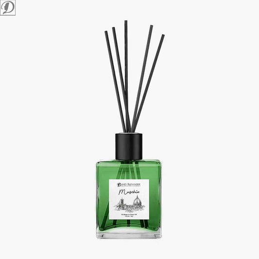 Profumatore per Ambiente al Muschio – Naturale, Intenso e Rilassante con Bastoncini in Bambù