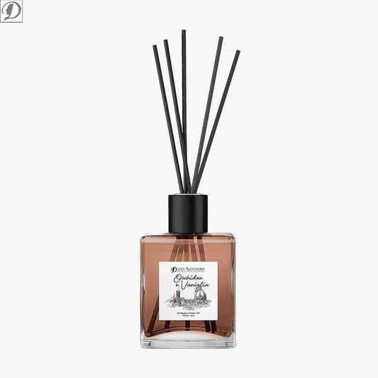 Profumatore per Ambiente Orchidea e Vaniglia – Fragranza Dolce e Floreale con Bastoncini in Bambù