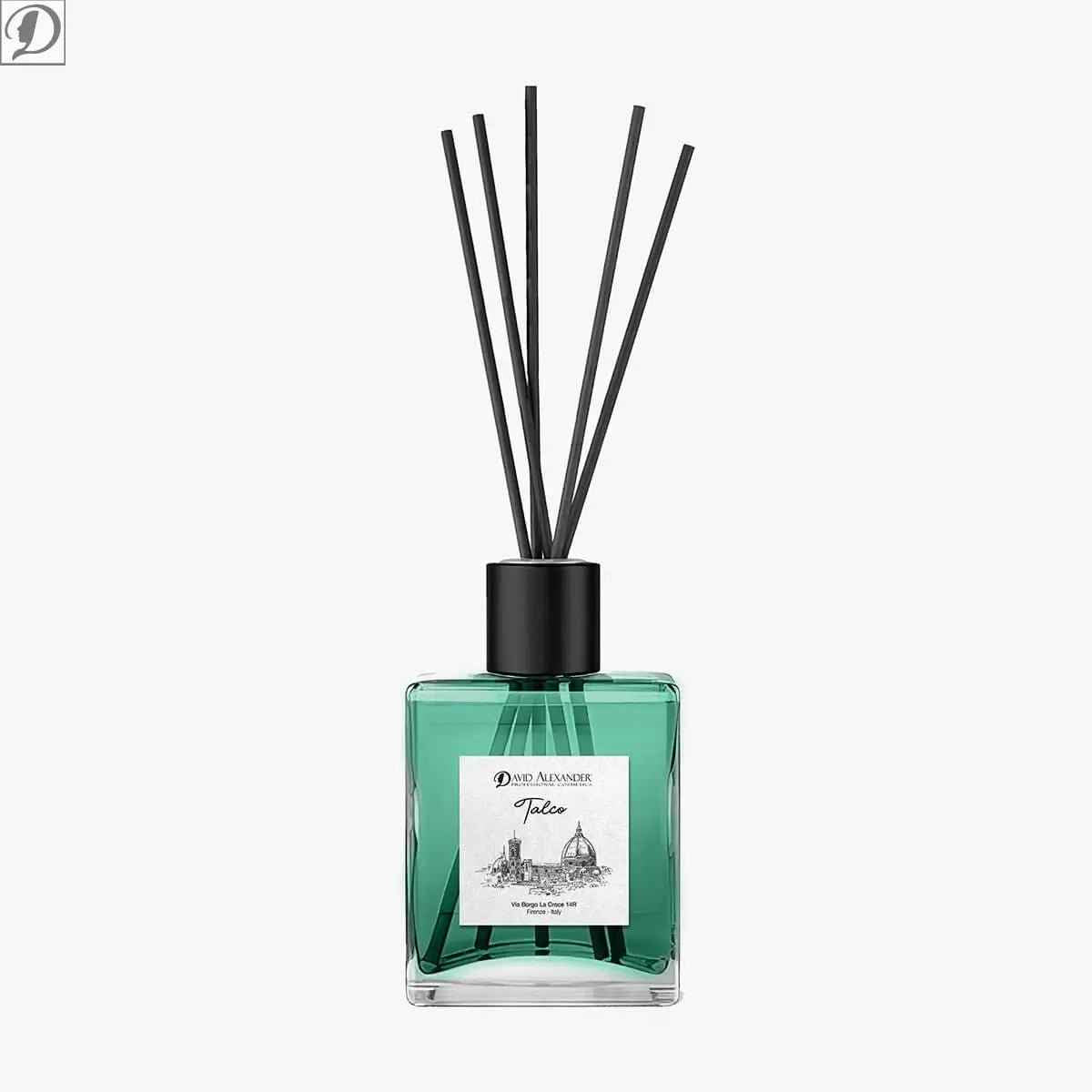 Profumatore per Ambiente Talco – Fragranza Pulita e Raffinata con Bastoncini in Bambù