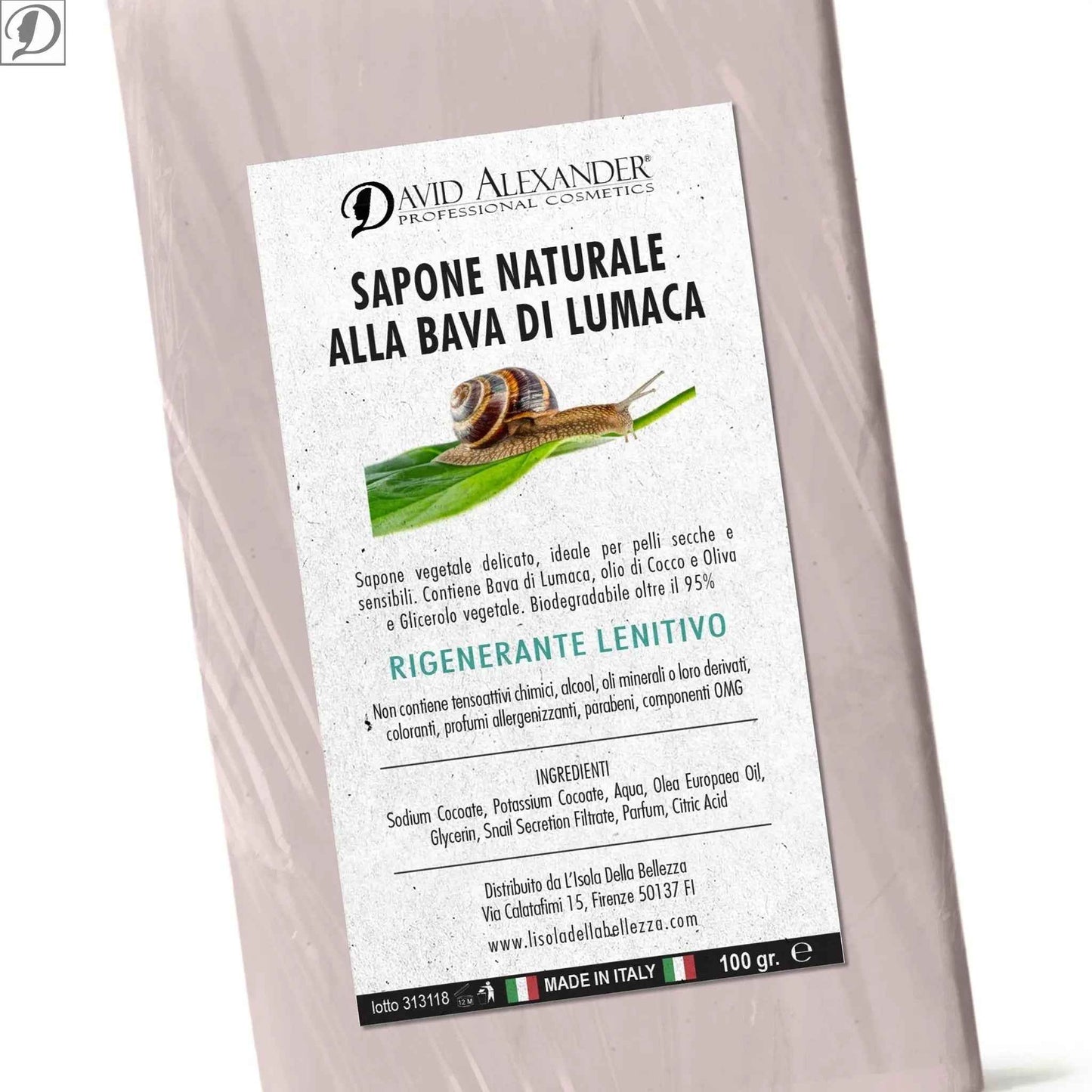 Sapone Vegetale alla Bava di Lumaca – Rigenerante, Idratante, Naturale