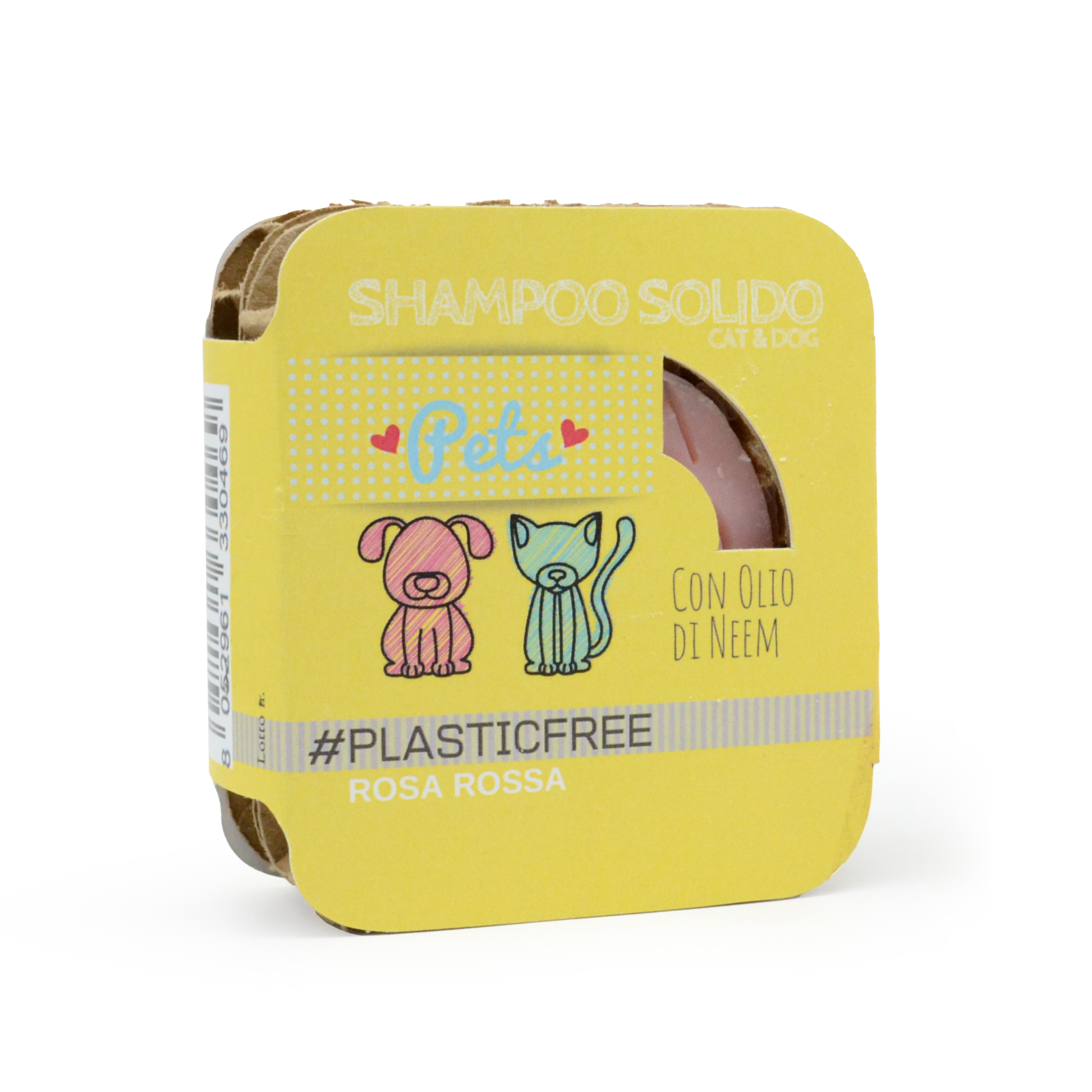 Shampoo Solido "Cat&Dog" alla Rosa Rossa